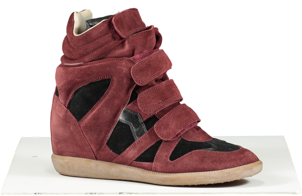 Isabel Marant Red Beckett Suede Trainers UK 8 EU 41 👠