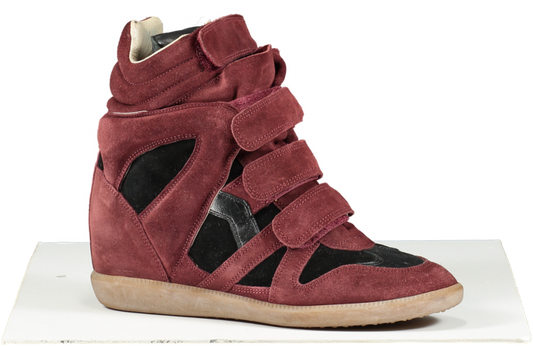 Isabel Marant Red Beckett Suede Trainers UK 8 EU 41 👠