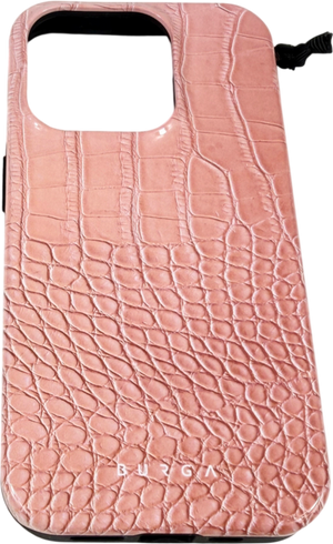 Burga Pink Croco - Iphone 15 Pro Case