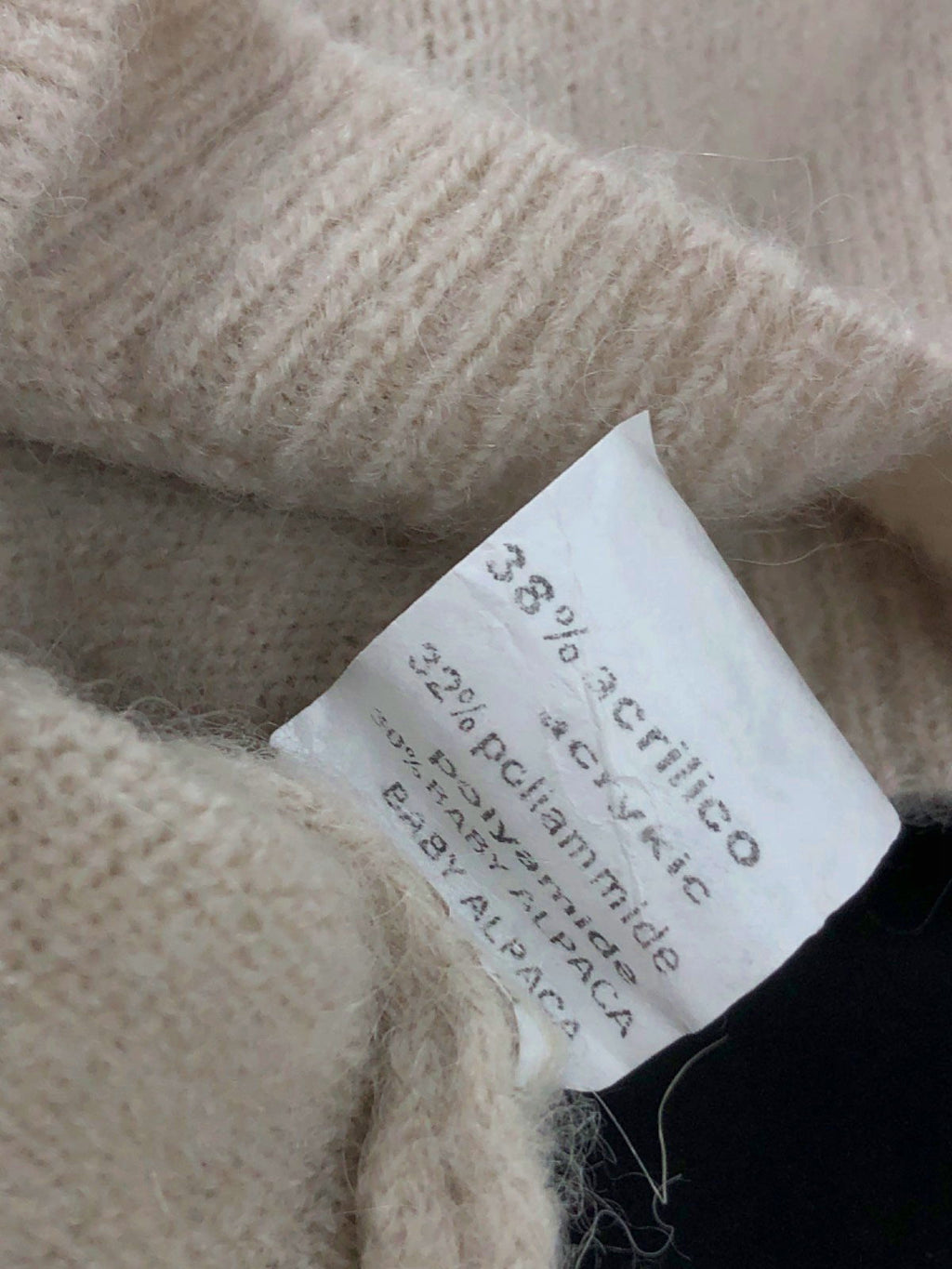 My Best Friend's Wardrobe Beige Cashmere-Blend Sweater UK Onesize