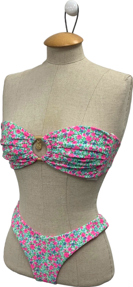 Lounge Pink Floral Bikini Set UK S
