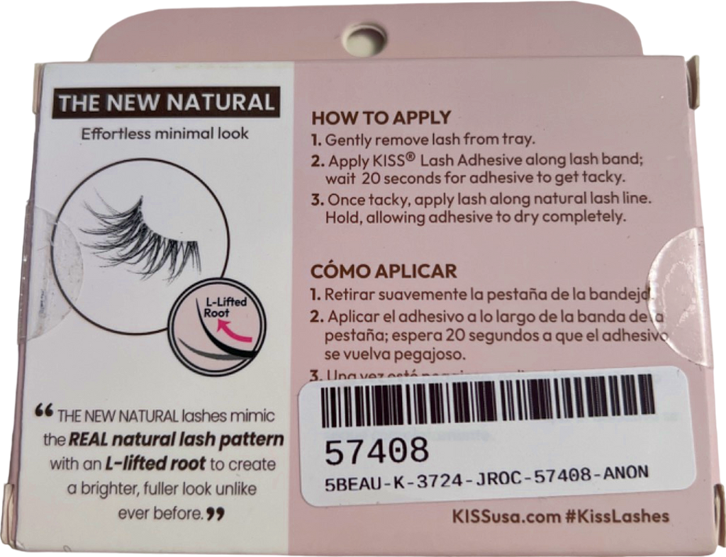 KISS The New Natural Effortless Minimal Look Lashes Freckles