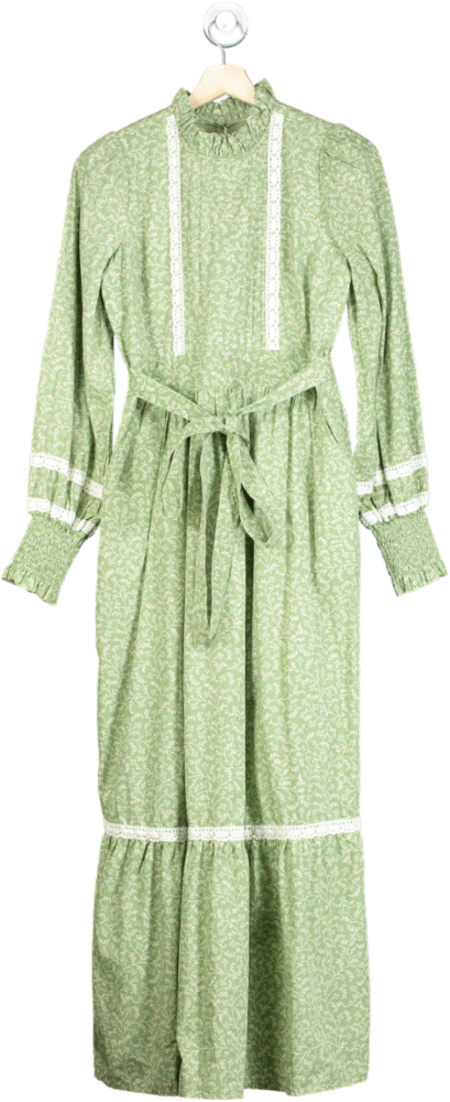 Laura Ashley Reseda Green Avalon Dress UK 8