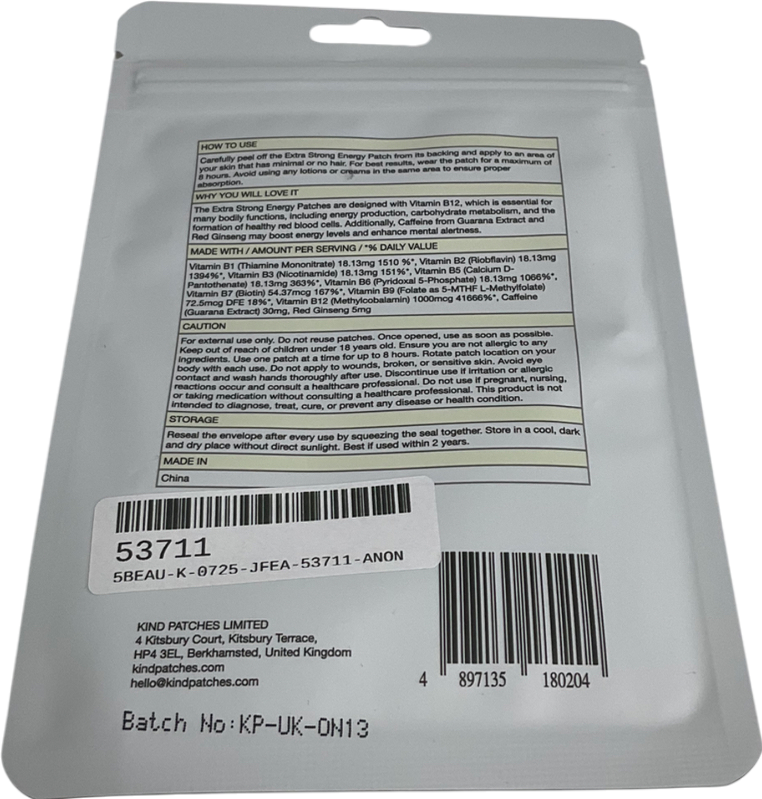 kind patches Energy Patches 30 patches