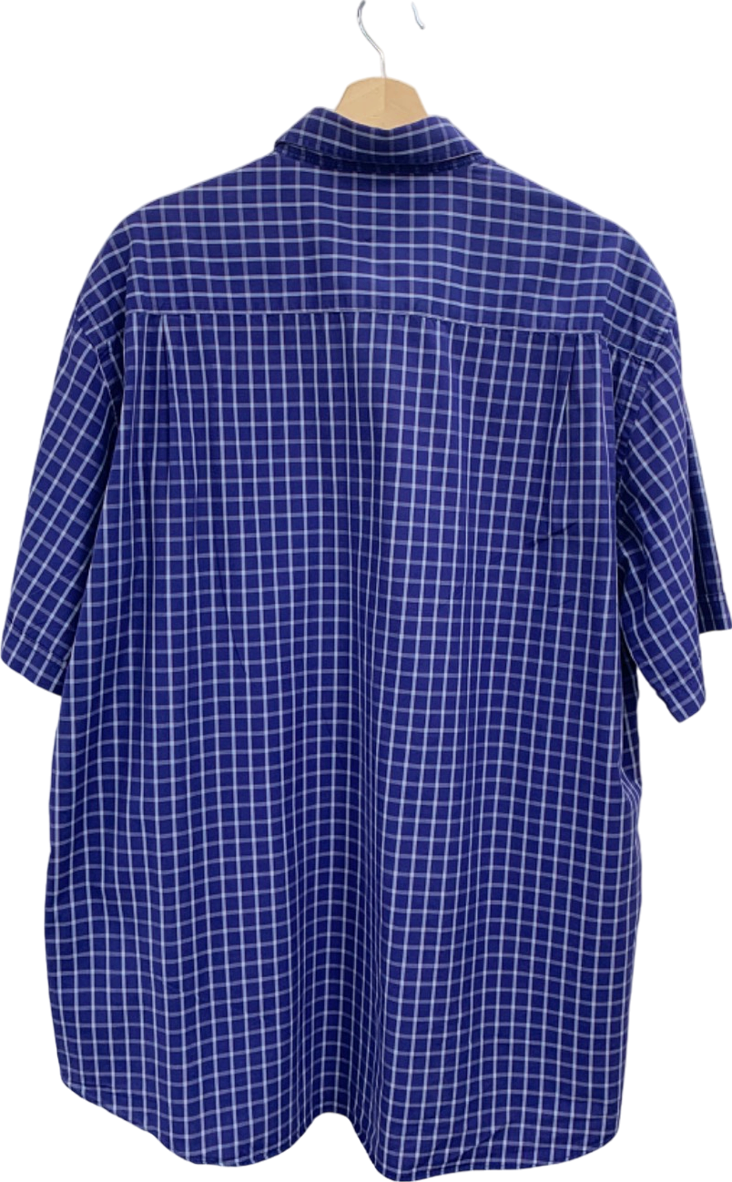 Paul & Shark Blue Gingham Check Shirt UK L