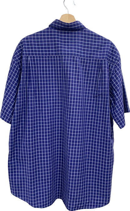 Paul & Shark Blue Gingham Check Shirt UK L