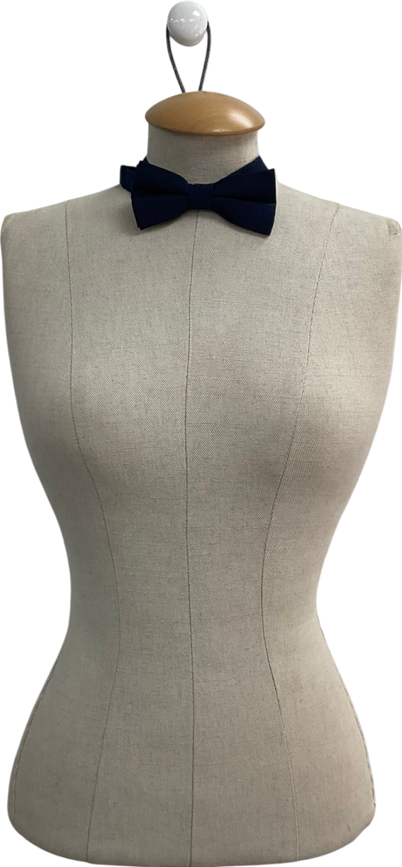 The Kooples Blue Silk Bow Tie One Size