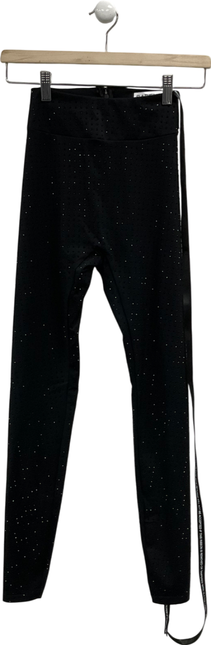 SLA the label Black Nola Dimante Leggings UK XXS