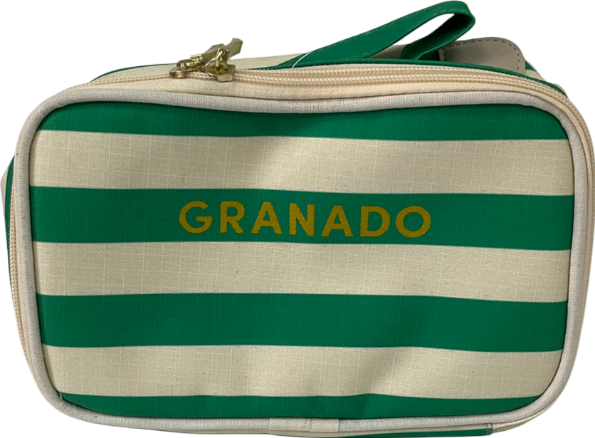 bagflybrindes Green Stripe Wash/make Up Bag One Size