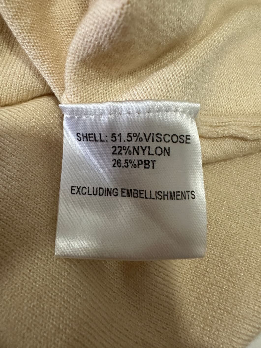 Hello Molly Cream Contrast Seam Cut-out Strapless Knit Midi Dress UK XS