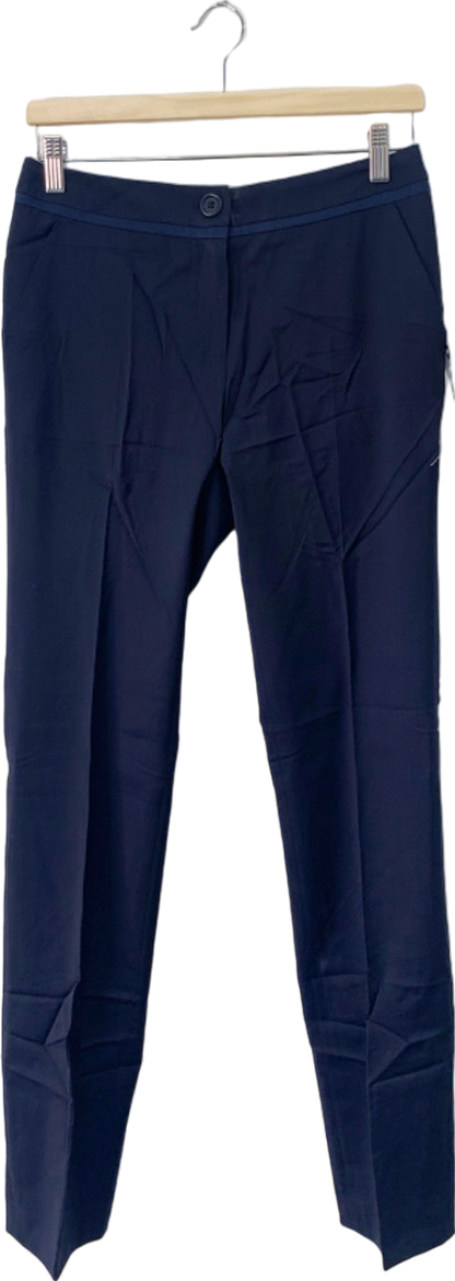 Boden Navy Straight Leg Wool Trousers UK 18L