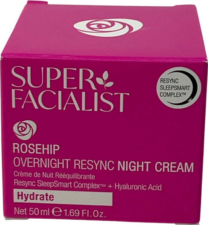 Super Facialist Rosehip Overnight Resync Night Cream 50ml