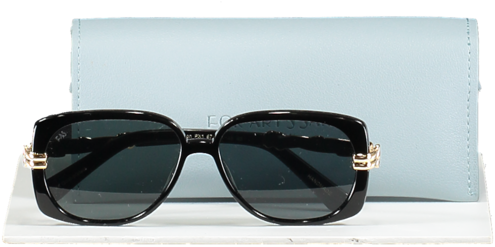 For Art's Sake Black Icon Sunglasses One Size