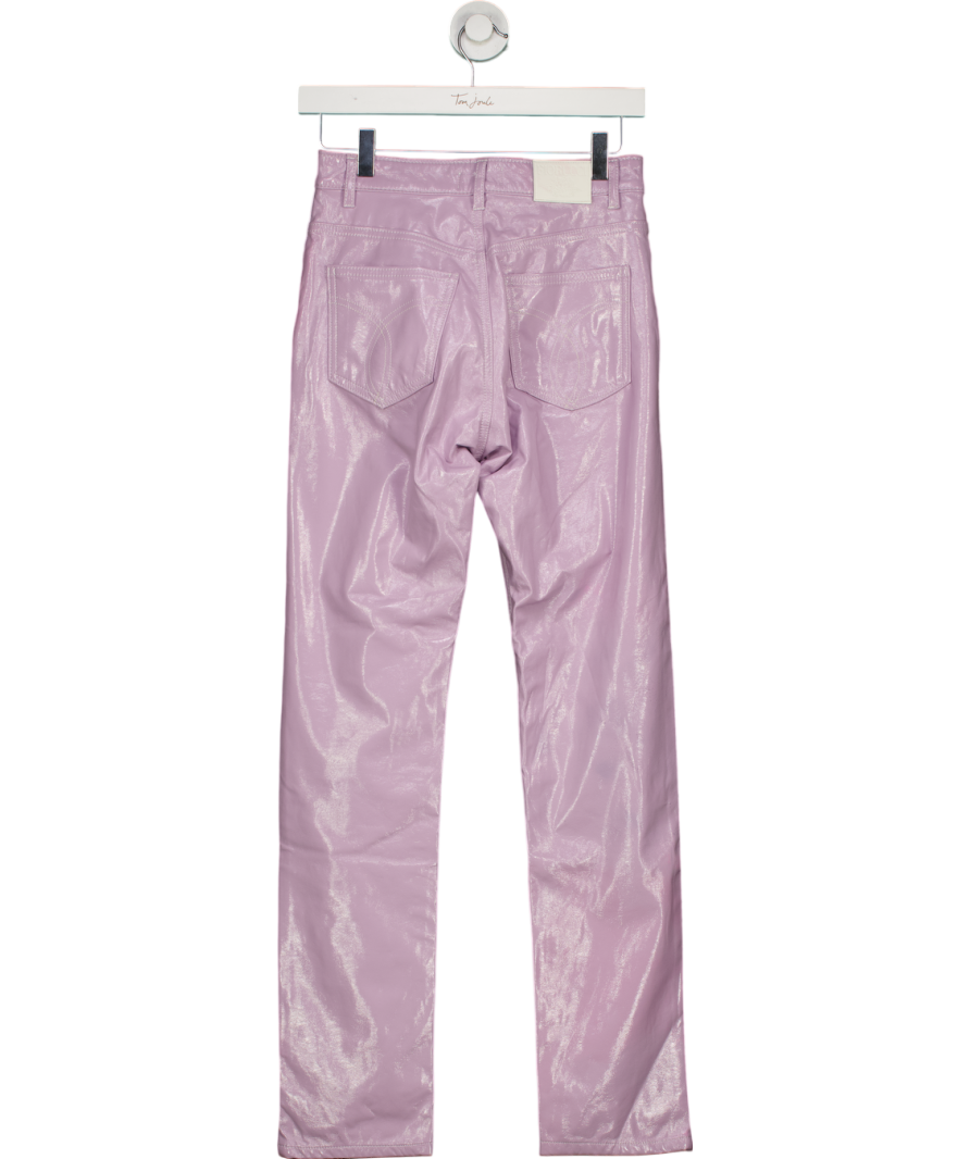 FIORUCCI Purple Yves Vinyl Trousers W26