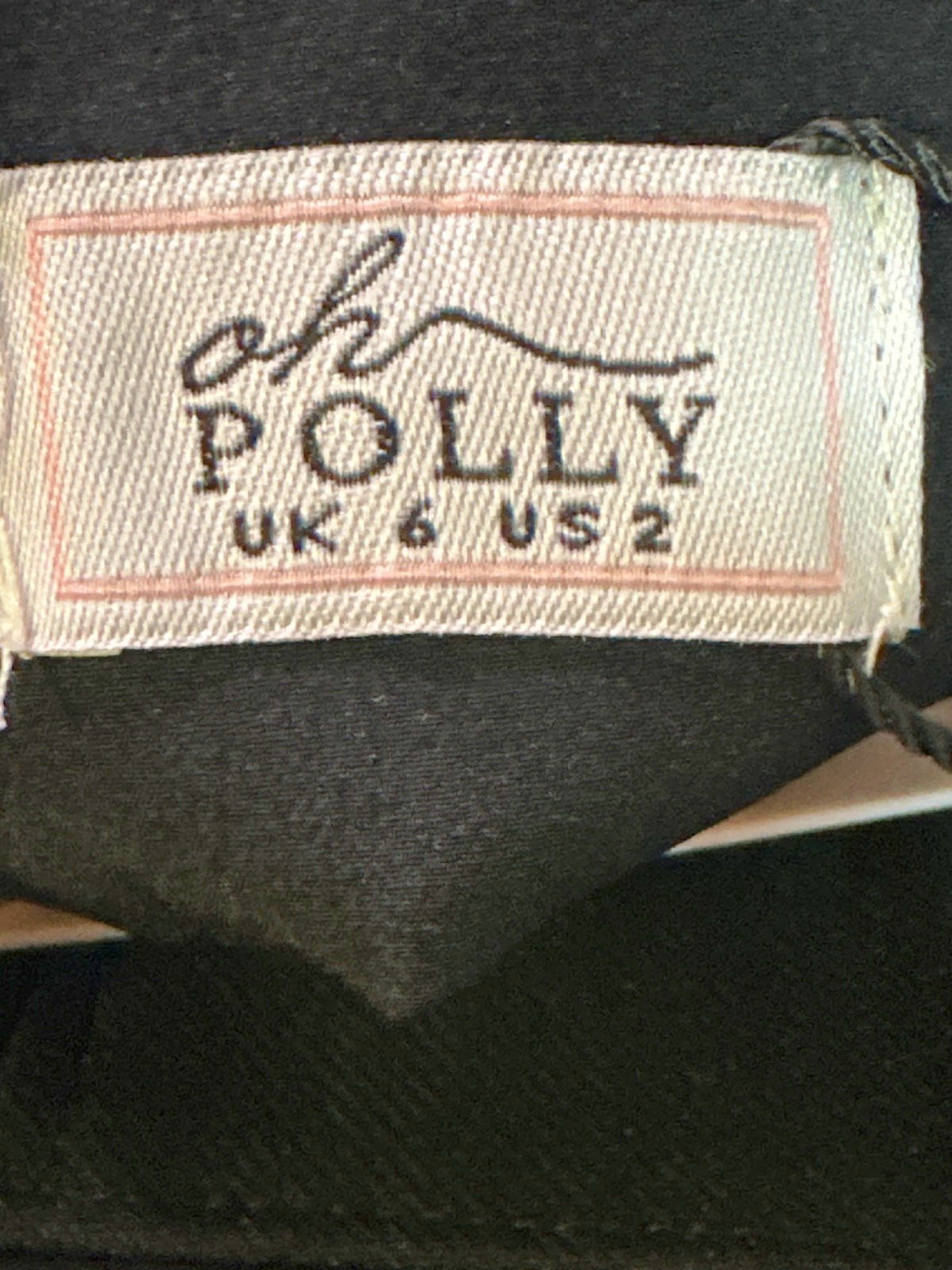 Oh Polly Black Corset Top UK 6