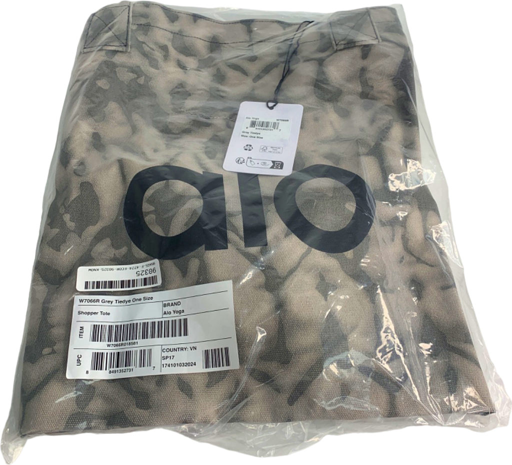 Alo Yoga Grey Tie-Dye Shopper Tote One Size