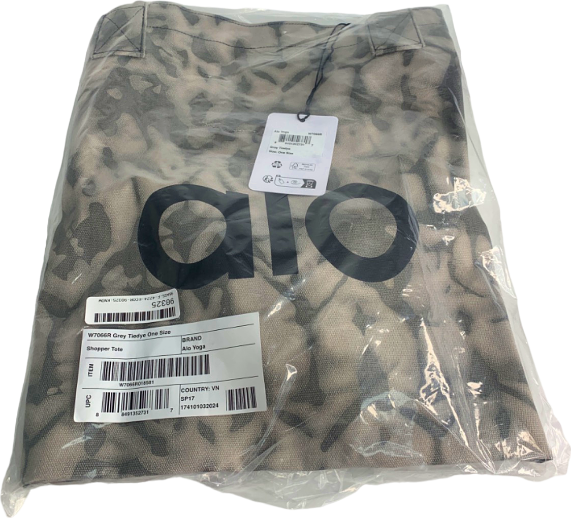 Alo Yoga Grey Tie-Dye Shopper Tote One Size