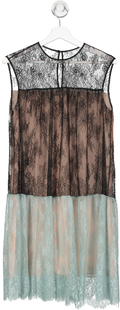 Philosophy di Lorenzo Serafini Black Sheer Lace Mini Dress UK 8