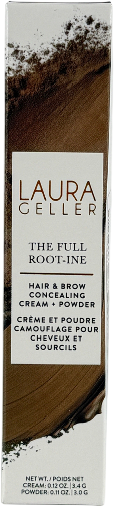 LAURA GELLER Root Touch Up Hair & Brow Concealing Cream + Powder Medium Brown 4g