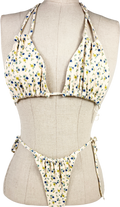 My mum made it Cream Ditsy Floral Bikini UK XS/S