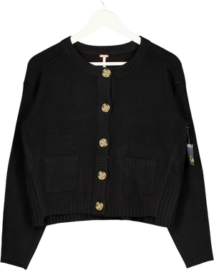 FREE PEOPLE Free People - Cardigan Black Super Soft Cardigan UK M