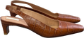 ARKET Tan Brown Square-toe Leather Slingbacks UK 6 EU 39 👠