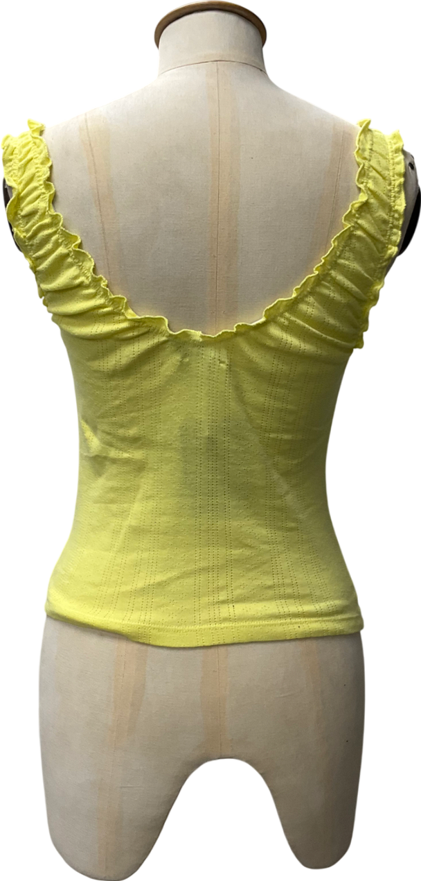 Free People Yellow Intimately Amelia Cami Top UK XS