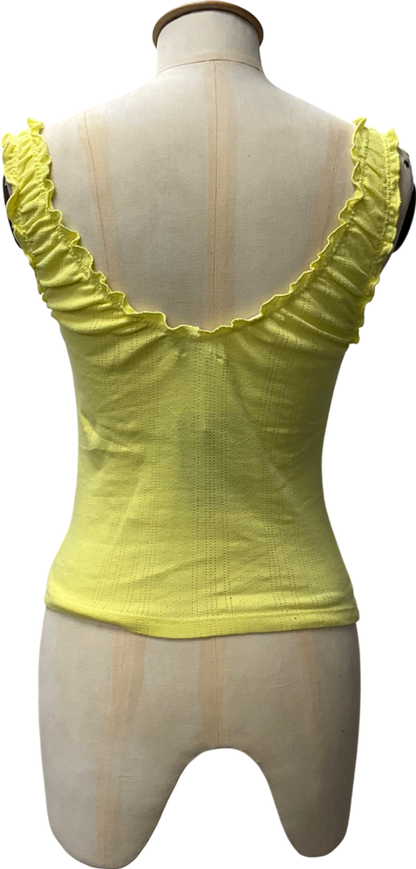 Free People Yellow Intimately Amelia Cami Top UK XS