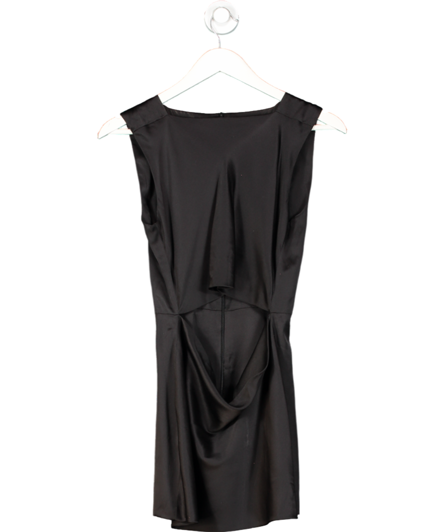 Bevza Black Silk Mini Dress UK S