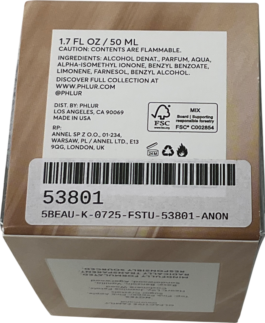 phlur Vanilla Skin Eau De Parfum Vanilla Skin 50ml