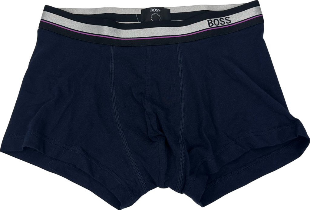 BOSS Blue Side Logo Boxers UK S