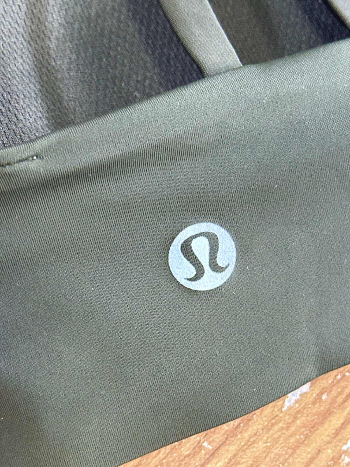 Lululemon Olive Green Double Strappy Sports Bra No Size