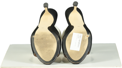 Age of Innocence Black Leather Felicity Mules 5cm UK 7