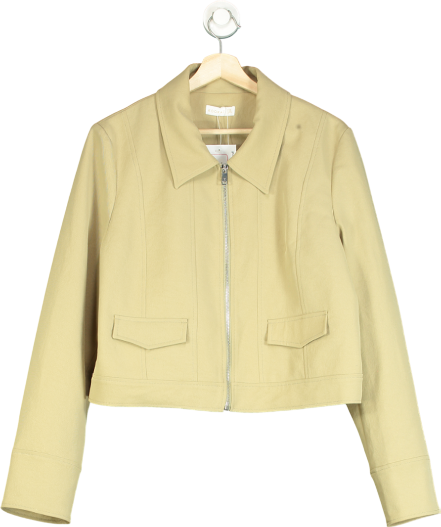 Kookai Beige Ariel Staple Jacket UK 10