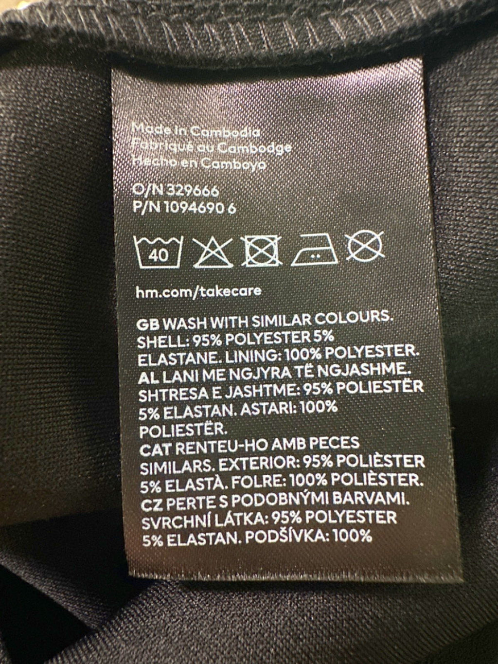 H&M Black Sleeveless Top UK XS