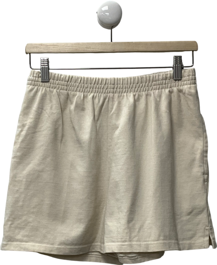 John galt Beige Off White Rosa Sweat Shorts UK S