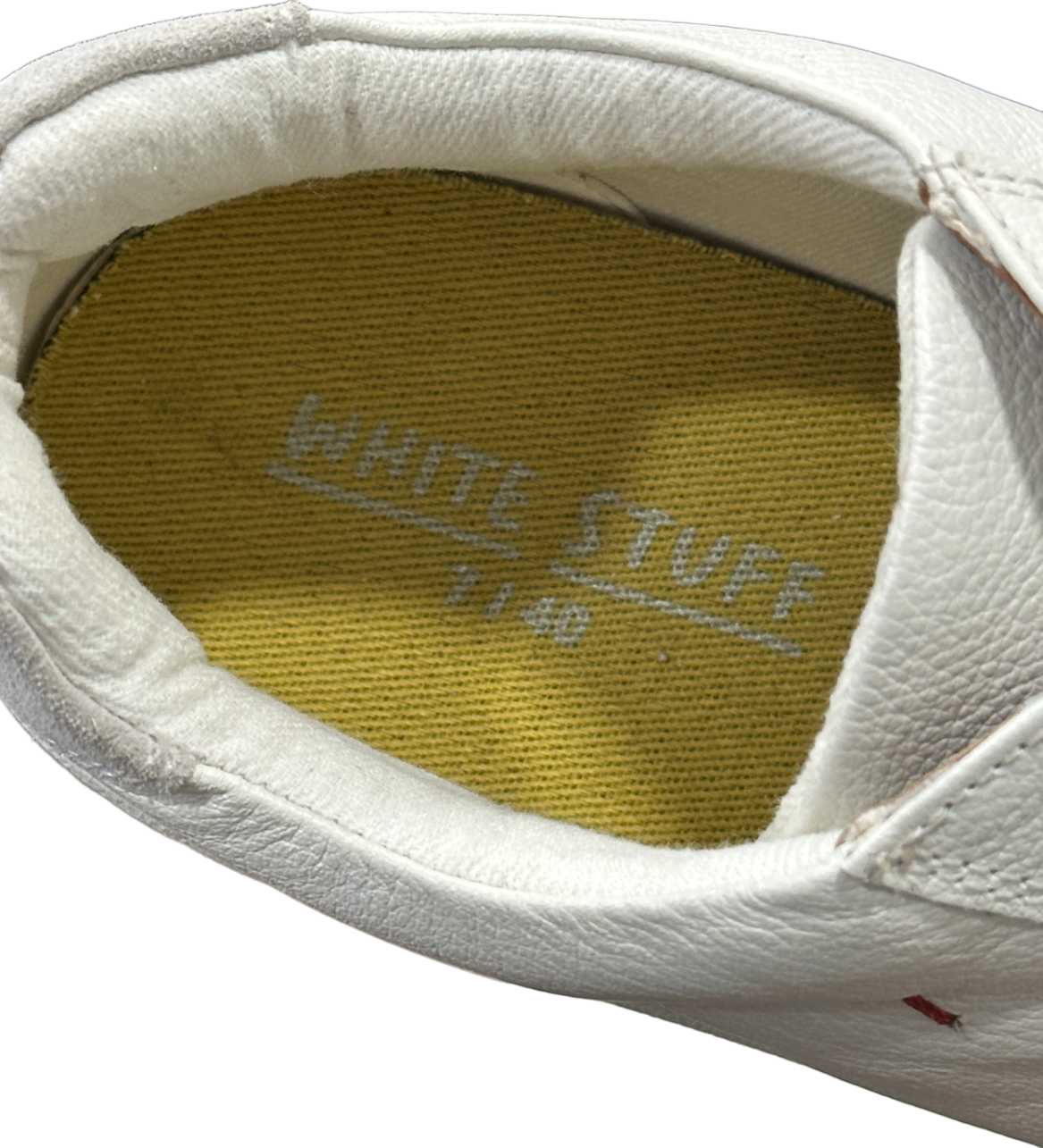 White Stuff White Leather Suede Casual Trainer UK 7 EU 41 👞