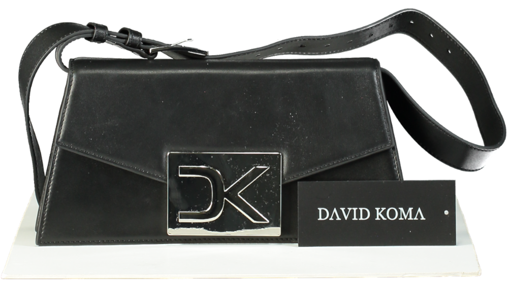 David Koma Black DK City Leather Bag