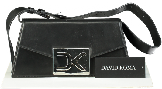 David Koma Black DK City Leather Bag