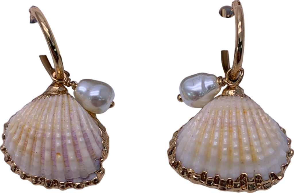 LK Bennett Cream/Gold JW EA Coral Earrings One size