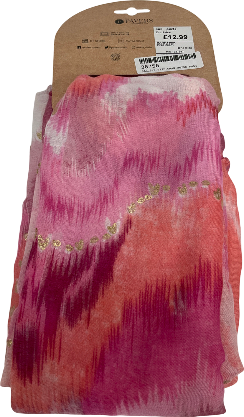 pavers Pink Pattern Scarf One Size