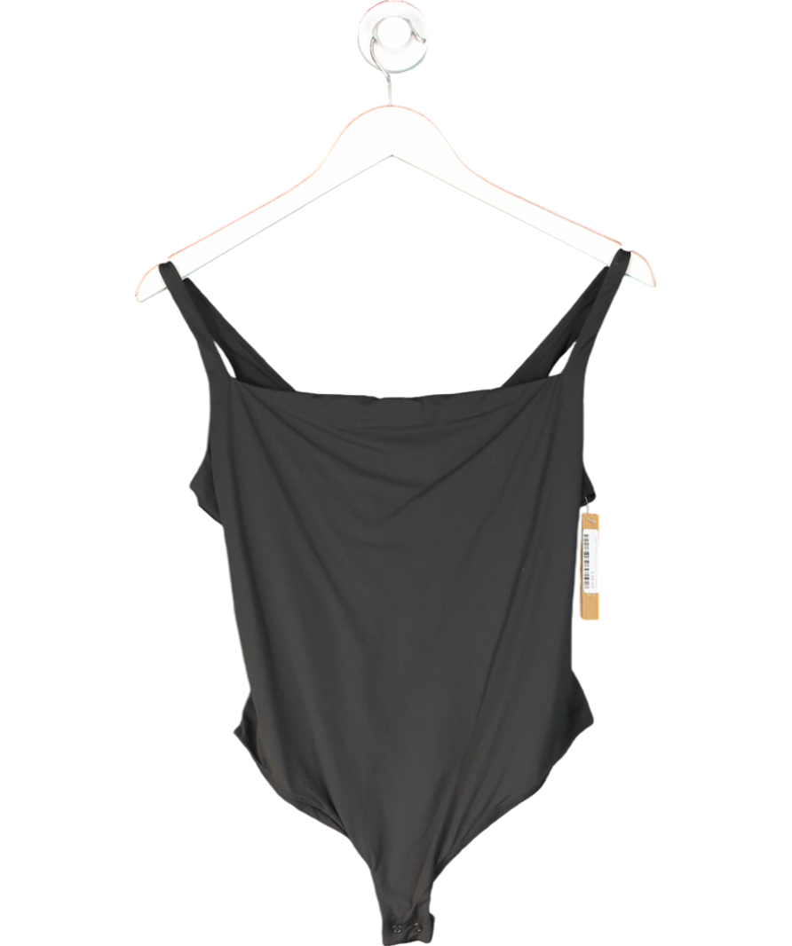 SKIMS Black Square Neck Bodysuit UK XXL