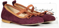 Bonpoint Purple Ballerinas With Elastic Strap UK 9.5 EU 27 👼