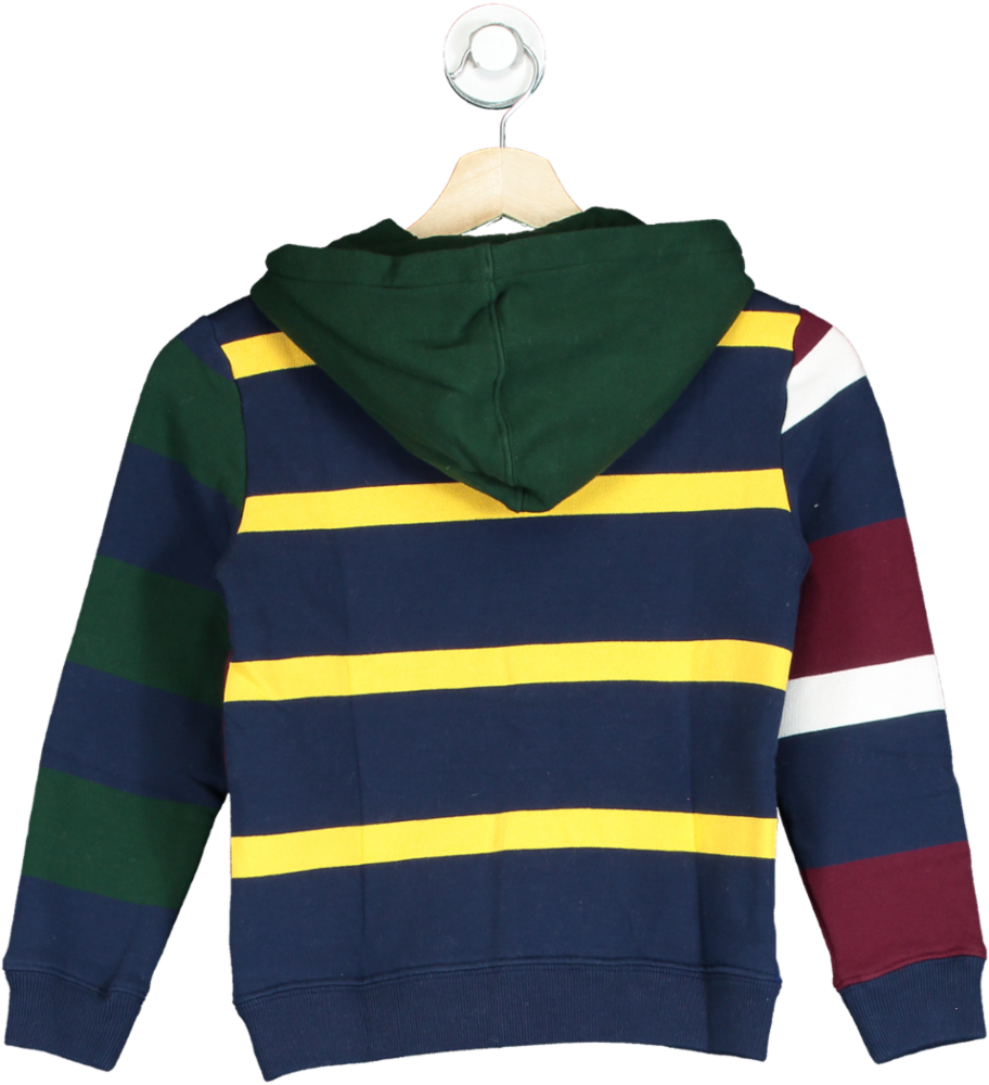 Polo Ralph Lauren Multicoloured Colour Block Large Polo Player Logo Zip Hoodie 7 Years