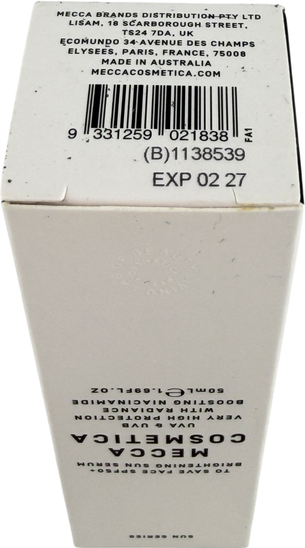 Mecca cosmetica To Save Face Spf50+ Brightening Sun Serum 50ml