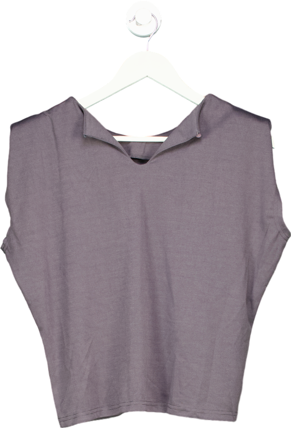 Dazy Grey Sleeveless Top UK S