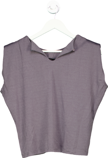 Dazy Grey Sleeveless Top UK S