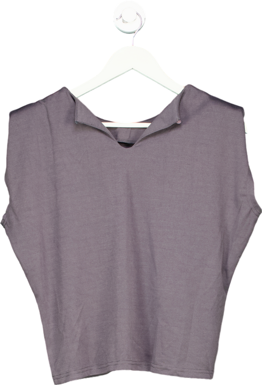 Dazy Grey Sleeveless Top UK S