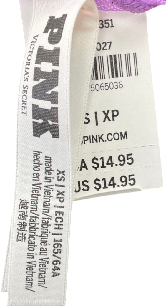 victoria secret Grape Taffy Purple Lightly Lined Balcony Heart Embroidery Bra & Underwear UK 32B