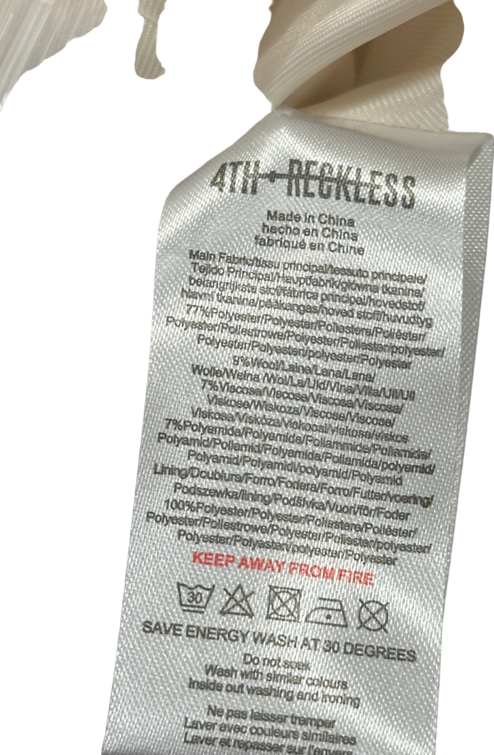 4th + Reckless Cream Mable Cardigan UK 6